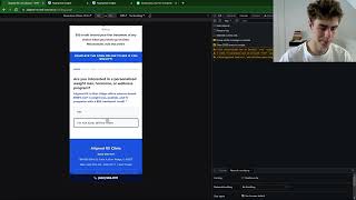 Your funnel has too much text and form options (remove some)