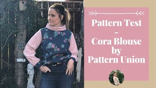 Details Cora Blouse Pattern Test by Pattern Union Sewing Patterns - Sew & Tell Vlog Guide