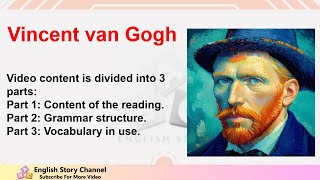 English story Youtube Vincent van Gogh, English short stories.