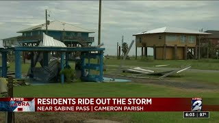 Residents ride out the storm