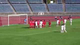 JFL チャンピオンシップ　佐川印刷京都－HONDA ホンダ#15原田の同点フリーキック screenshot 5