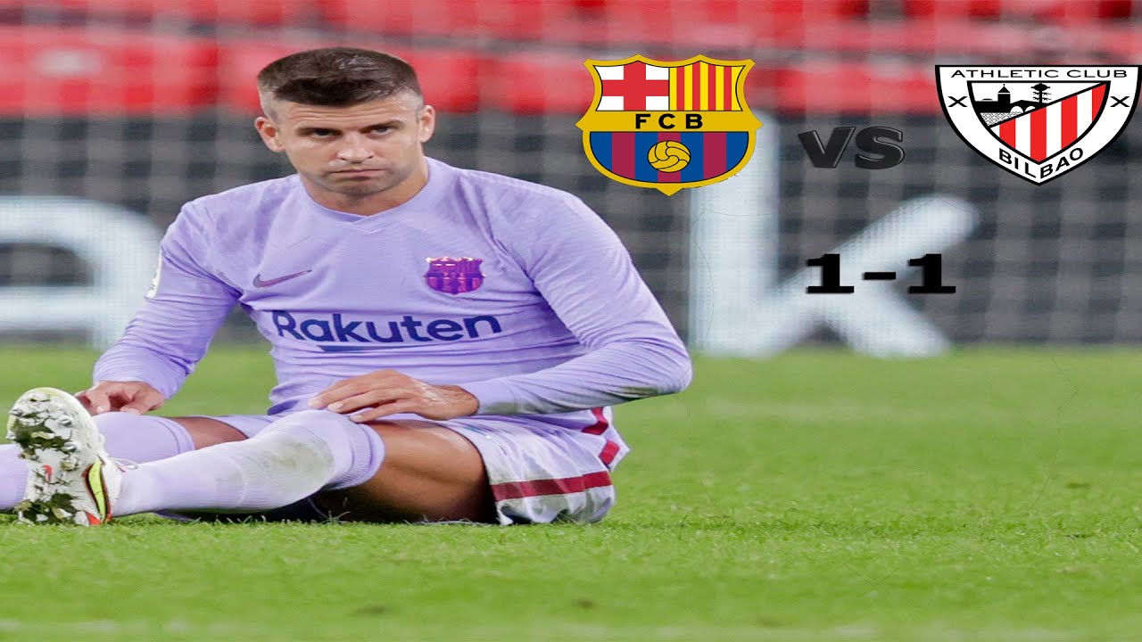 barcelona vs bilbao (1-1) laliga Barcelona crisis