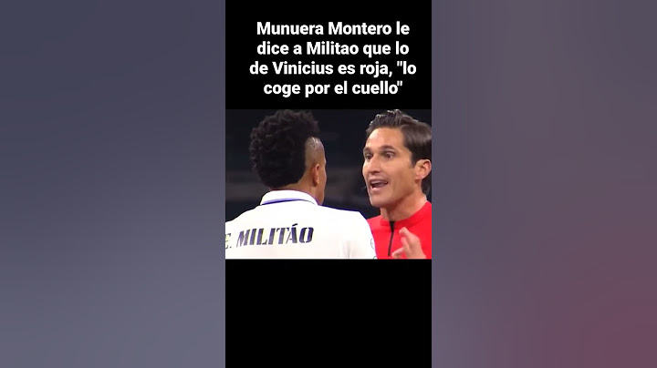 Munuera Montero le reconoce a Militao que le perdono la roja a Vinicius Jr en la jugada con De Jong