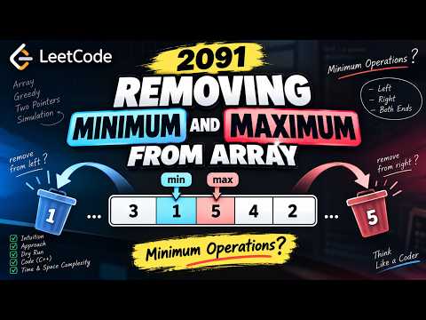 2091. Removing Minimum and Maximum From Array