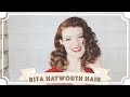 Rita Hayworth Vintage Hair Tutorial // How To Curl Your Hair [CC]