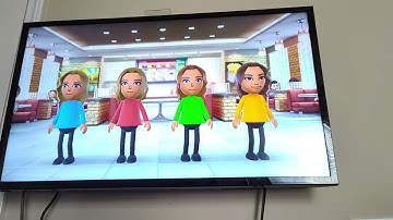 Wii Party U Feed Mii! 4 Players (Wii U Barbara, Alice, Araceli, and Na-rae)