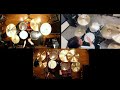 【3人で】TUBE  Blue Splash Drum Cover ドラム叩いてみた