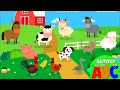 Learn Farm animals for kids | Farm Animals Names &amp; Sounds