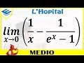 Regla De L'Hopital - Ej.3 (Infinito Menos Infinito | Exponencial)