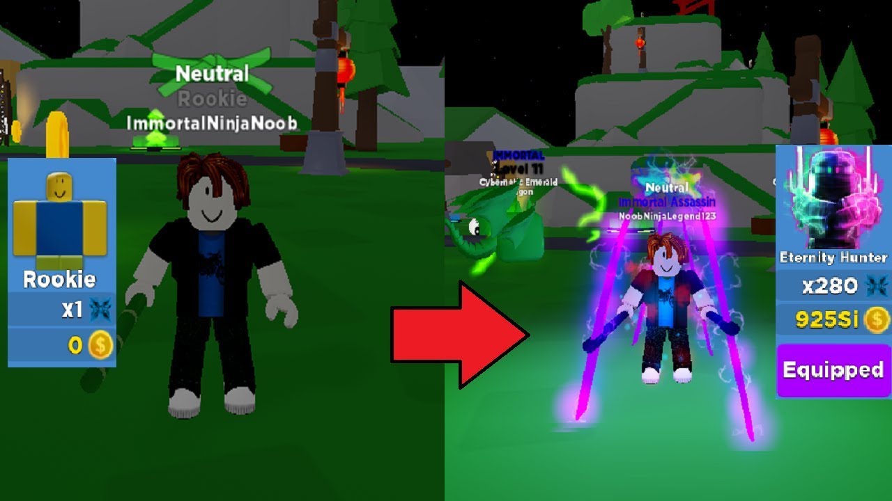 noob to pro roblox ninja legends youtube