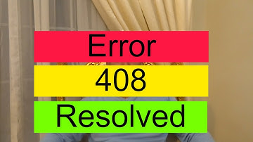 408 Request Time Out | Error 408 fixed | How to fix error 408 request time out