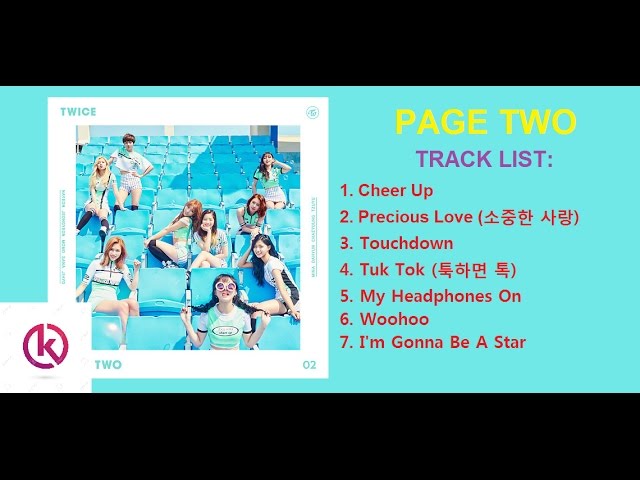 Mini Album Twice 트와이스 Page Two Second Mini Album Tracklist Youtube