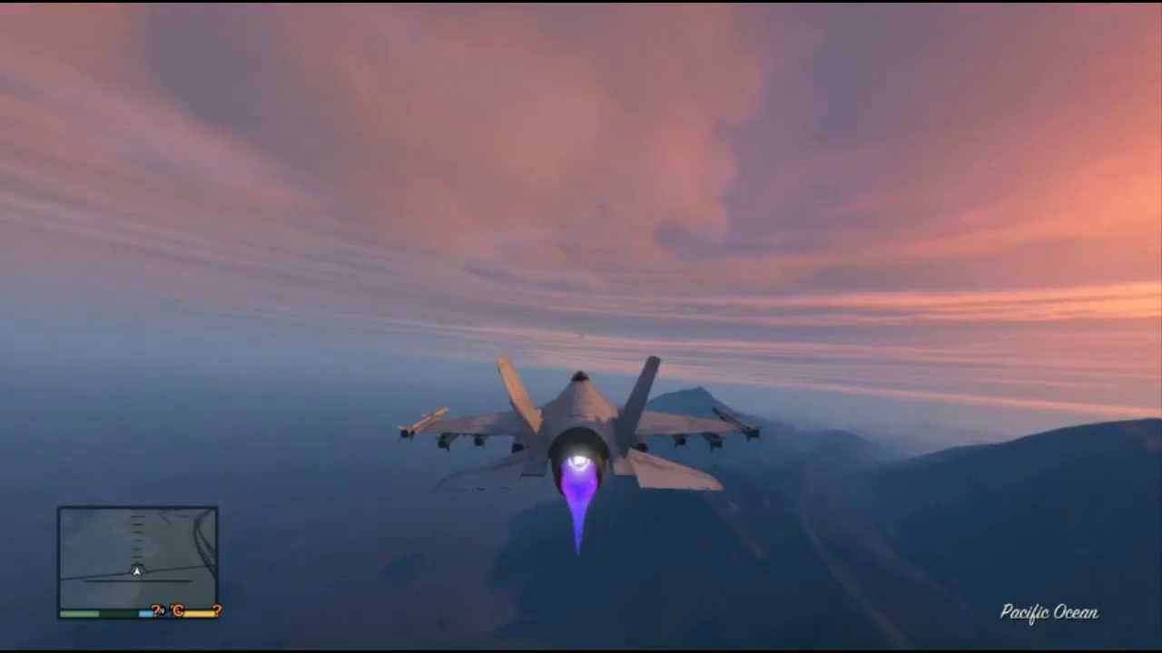 Grand Theft Auto 5: Dicas e Guias : Modo fácil de roubar o caça P-966 Lazer  Jet Fighter