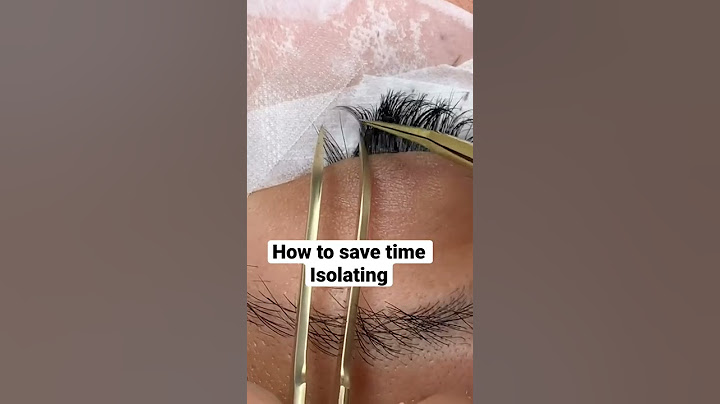 I only do this if I  have my lash extension in tweezer and need to isolate