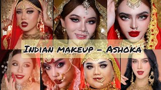 Ashoka - Indian bridal makeup 💄 | tiktok compilation | #makeuptransformation #indianmakeup #indian