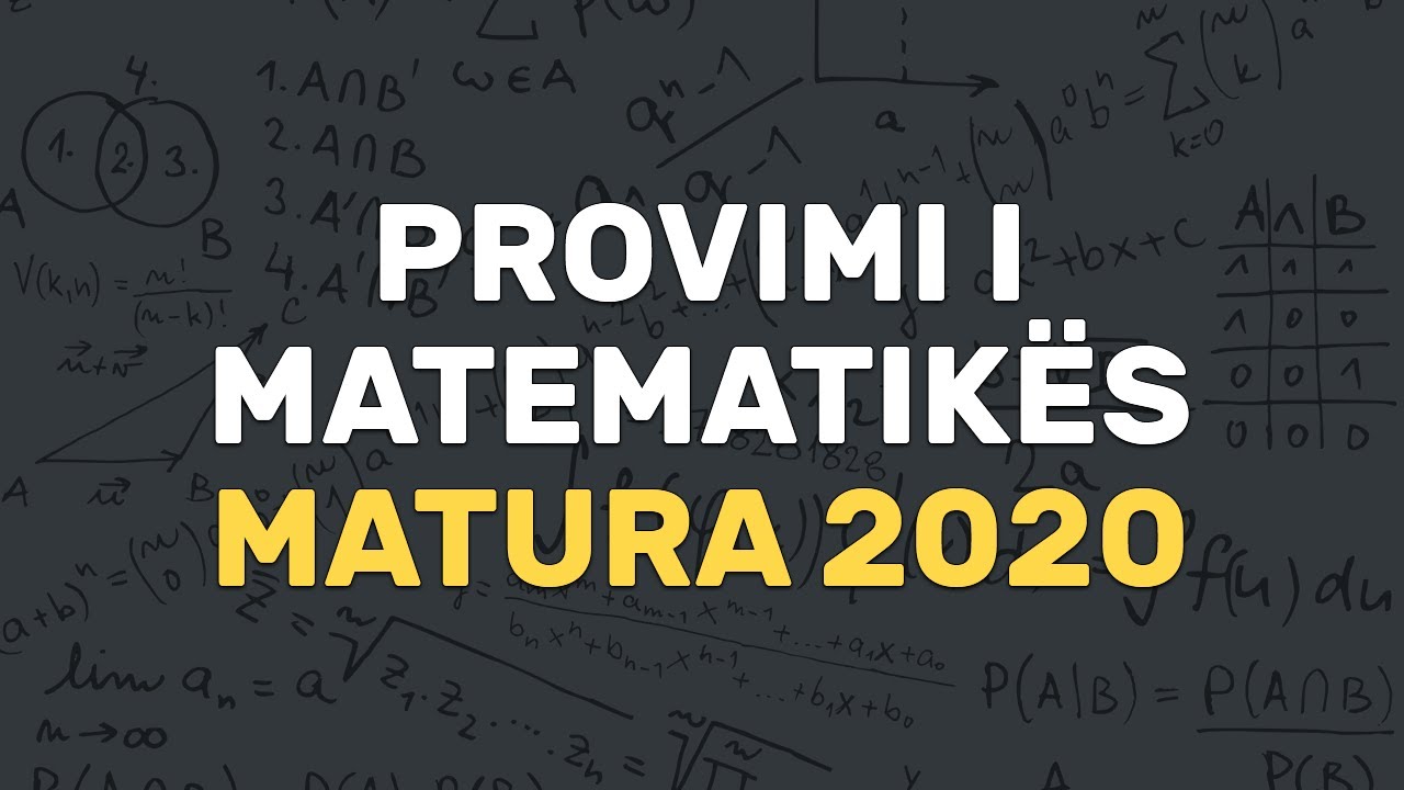 Zgjidhje e Provimit | Matura 2020 | Përgatitje për Provim | Matematikë