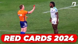 Rugby's Most "BRUTAL" Red Card Incidents 2024