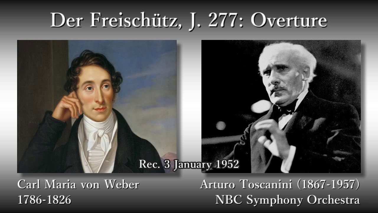 デビュー録音 独Polydor 66466　魔弾の射手序曲　フルトヴェングラー Weber: Der Freischütz Overture, Toscanini & NBCso (1952