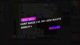 HUNT MAGE LVL 90+ Vampire's Crypt Edron (900k/h sem waste) #tibia