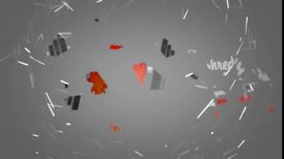 Shredded logo intro animation