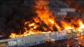 Пожар В Трц Варшавы: Сгорело Больше 80% Комплекса