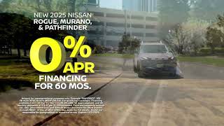 Score ZERO PERCENT A-P-R FINANCING on Rogues, Muranos, and Pathfinders at Dennis Dillon Nissan!