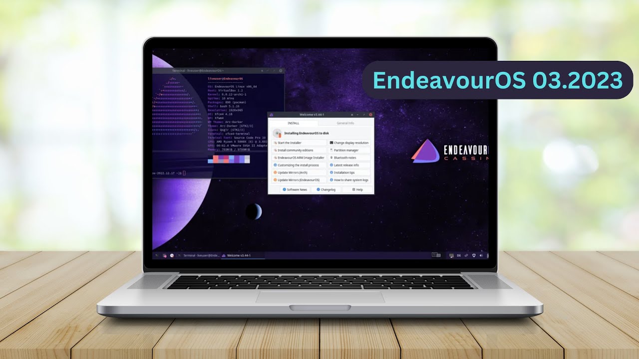 EndeavourOS 'Cassini' Releases With New Features and Linux Kernel 6.0