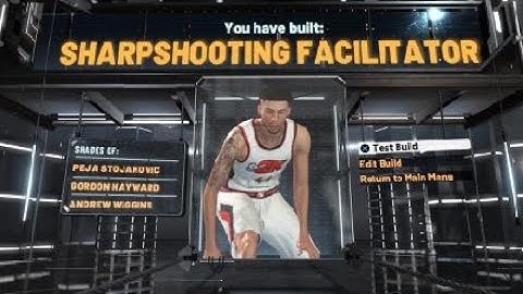 NBA 2K22 INSANE SHOOTER Sharpshooting Facilitator Build
