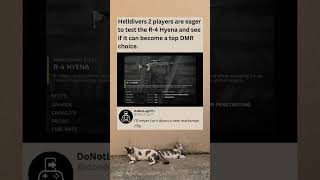 Helldivers 2 Players Hope The R 4 Hyena Lives Up To The Hype #helldivers2