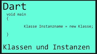 Dart Tutorial - Dart Klassen und Instanzen
