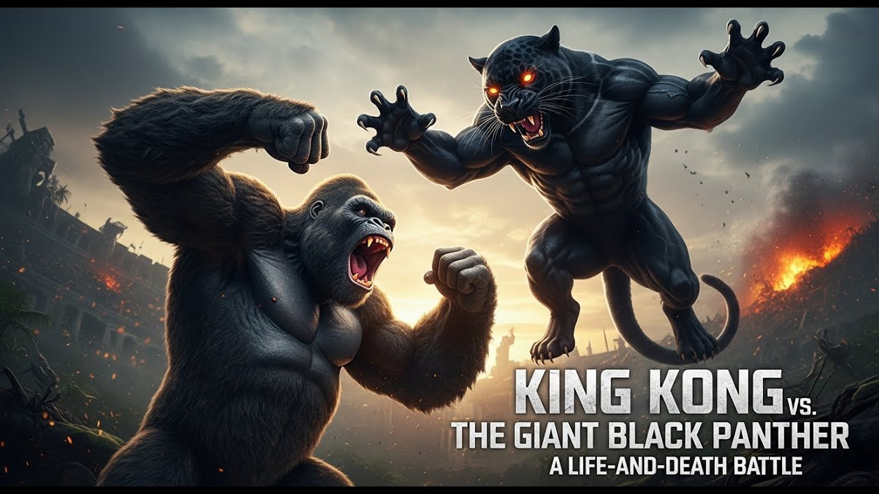 🔥🔥King Kong vs. The Giant Black Panther | A Life-and-Death Battle🔥🔥
