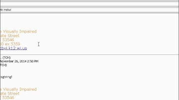 Using A Screen Reader with E mail