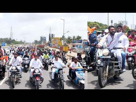 Mega Bike Rally Welcoming IYC President BV Srinivas & NSUI Neeraj Kundan