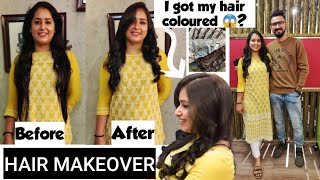 HAIR MAKEOVER| UNISEX SALON THRISSUR|ആദ്യമായി Hair Colour ചെയ്തു😱|Makeover ചെയ്ത്  മുടുക്കന്മാർ ആയി