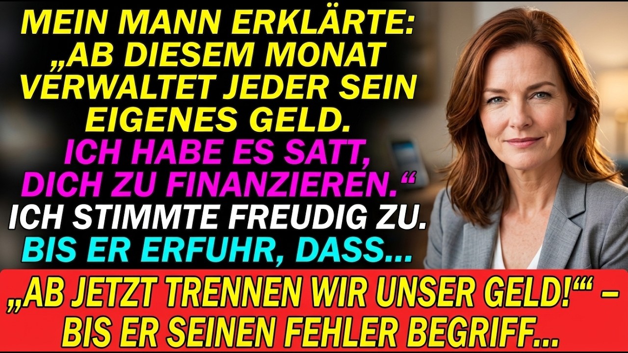 An einem Samstagabend, bei einem Familienessen, schob mein Mann seinen Stuhl zurück und sagte vor seiner ganzen Familie: „Ich habe es satt, dich zu finanzieren. Ab jetzt behält jeder sein eigenes...