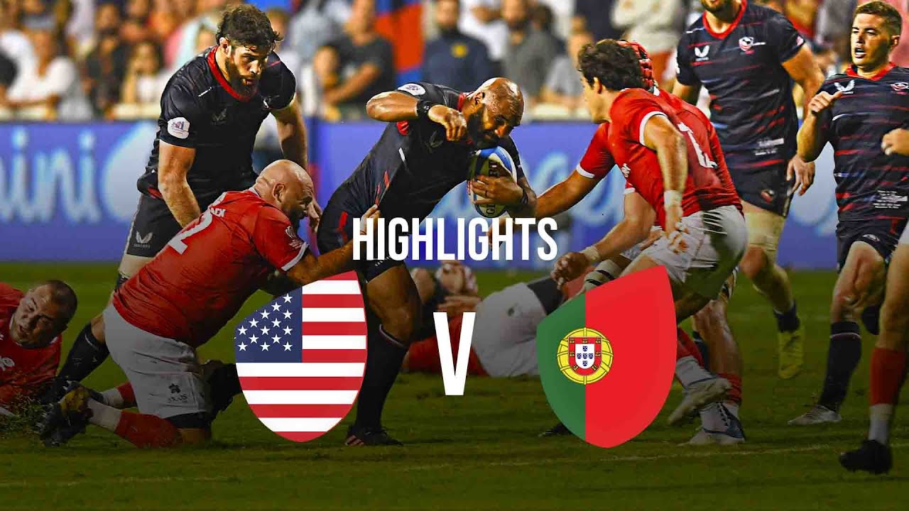 Highlights USA vs Portugal Rugby World Cup Qualifier