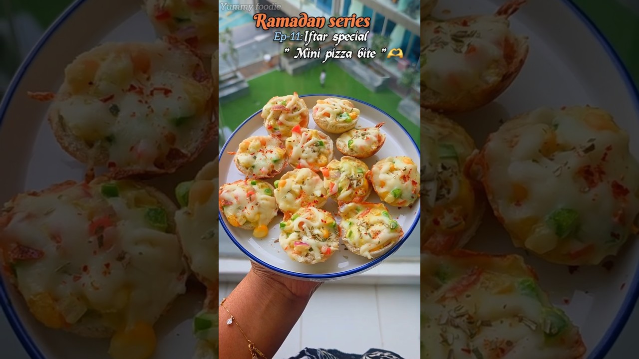 Quick Iftar Snacks | Mini Pizza Bites | Ramadan Series ep-11 Iftar Special recipe 