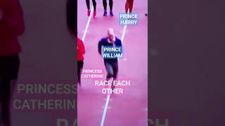 PRINCE HARRY AND PRINCE WILLIAM RACE EACH OTHER. FUN TIMES #princeharrynews  #kingcharlesiii #SHORTS
