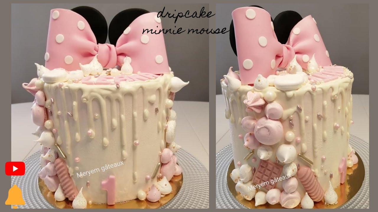 Dripcake Minnie Mouse Et Ses Meringues Youtube