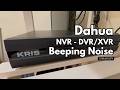 Turn off Dahua CCTV XVR NVR DVR Beeping / Buzzer Sound / No Disk Alarm Noise