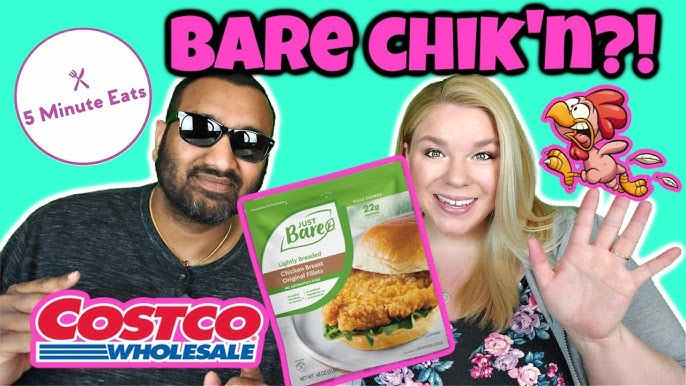 Costco find! I keep a bag of Just Bare Lightly Breaded Chicken Breast  Chunks in my freezer at ALL times. Perfectly juicy & crispy, they're…