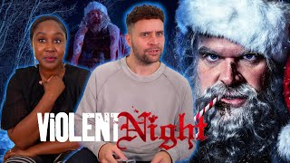 Violent Night - Official Trailer - Reaction! ( David Harbour is Santa Claus! 😂 )