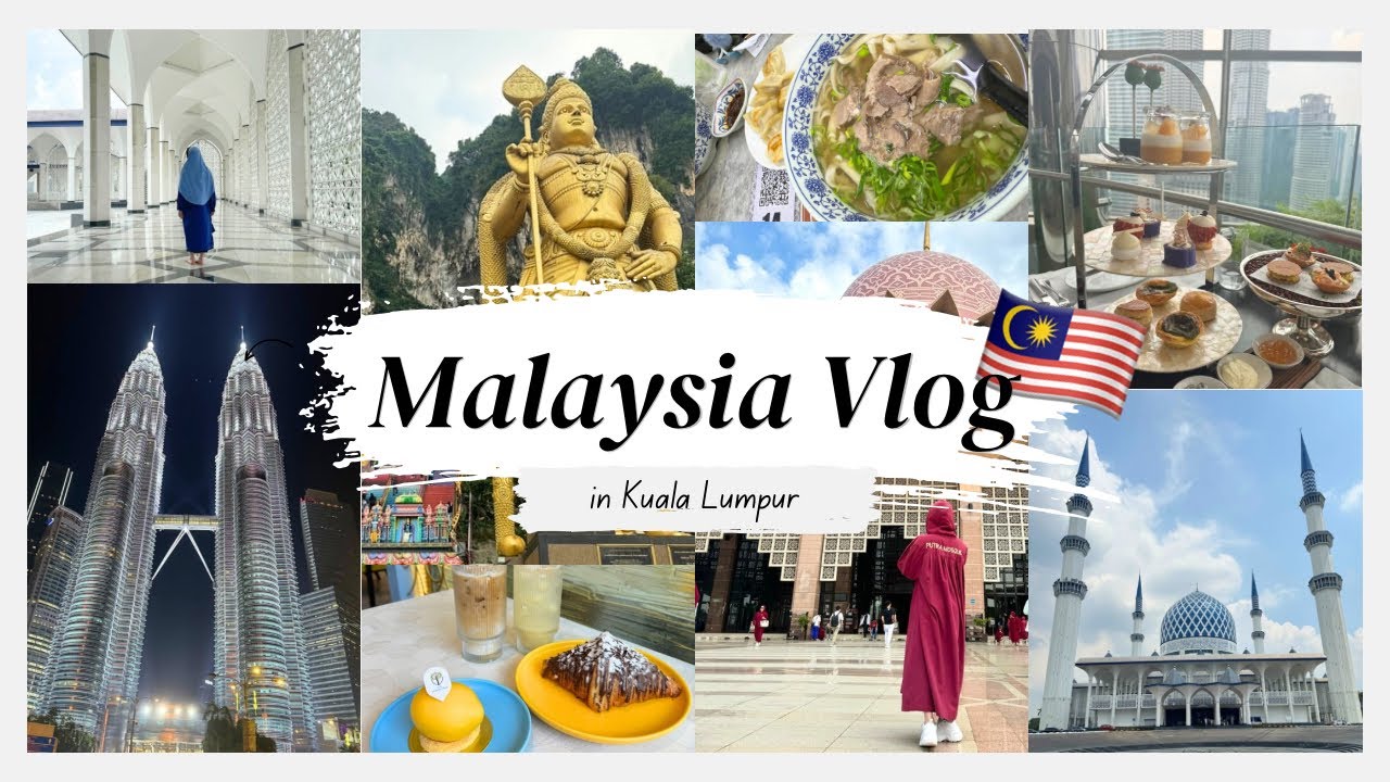 【vlog】初めてのマレーシア旅行🇲🇾4泊6日前編✈️おすすめグルメ・カフェ、人気観光スポットをご紹介！