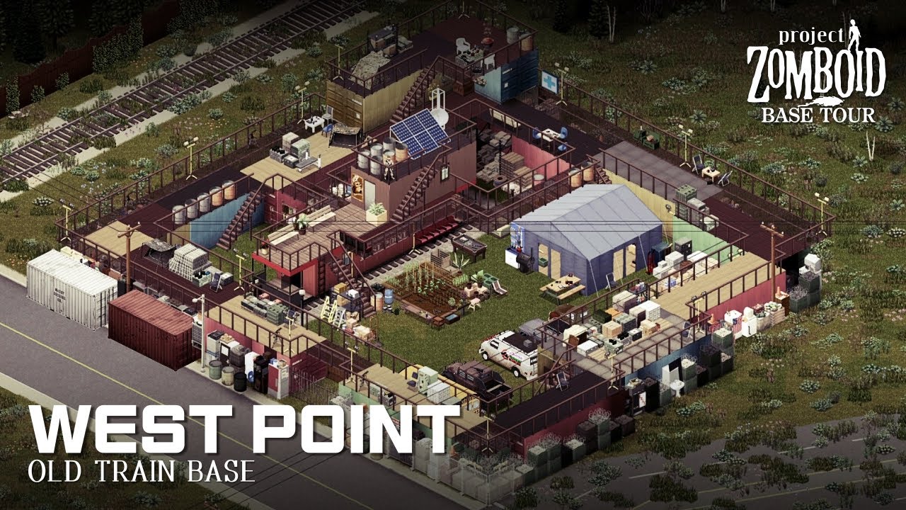 베이스 투어 Base Tour West Point Old Train 프로젝트 좀보이드(Project Zomboid