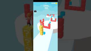 Cube stacker 3D Game level 362 #short screenshot 2