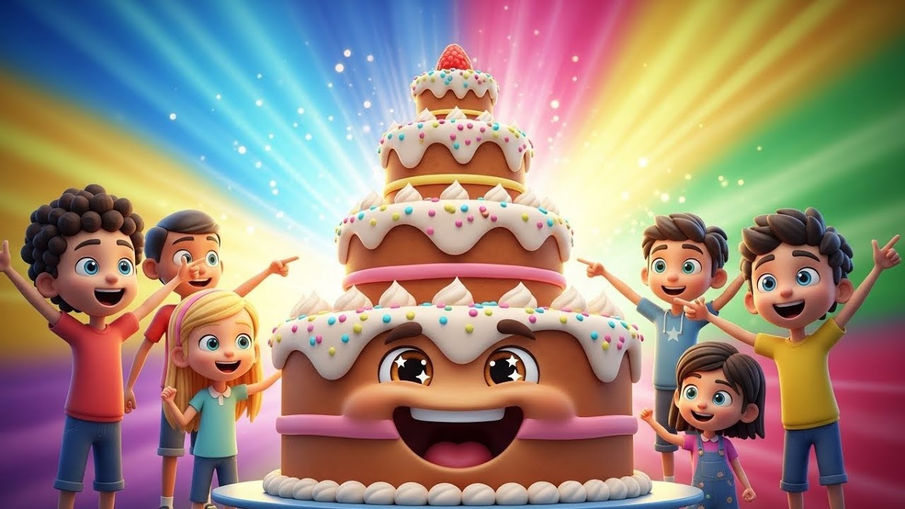 How to Get a Free Cake 🎂 | Fun Kids Song | 3D Cartoon Nursery Rhymes