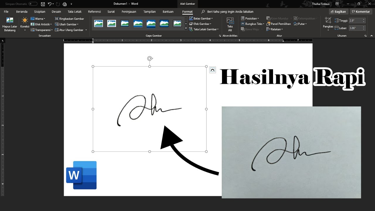 Cara Memasukkan Scan Tanda Tangan Di Pdf Youtube