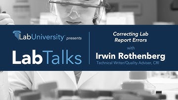 LabTalks #4: Correcting Lab Report Errors