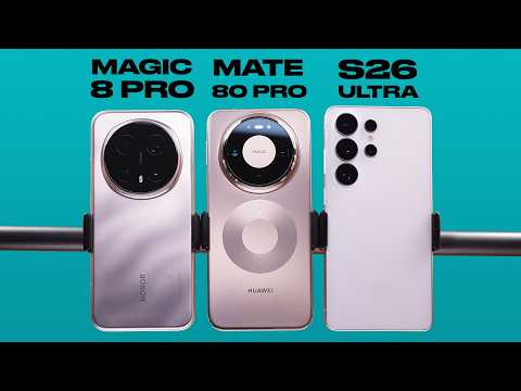 Сравнение Samsung S26 Ultra vs Honor Magic 8 Pro vs Huawei Mate 80 Pro / ОБЗОР / КАМЕРА
