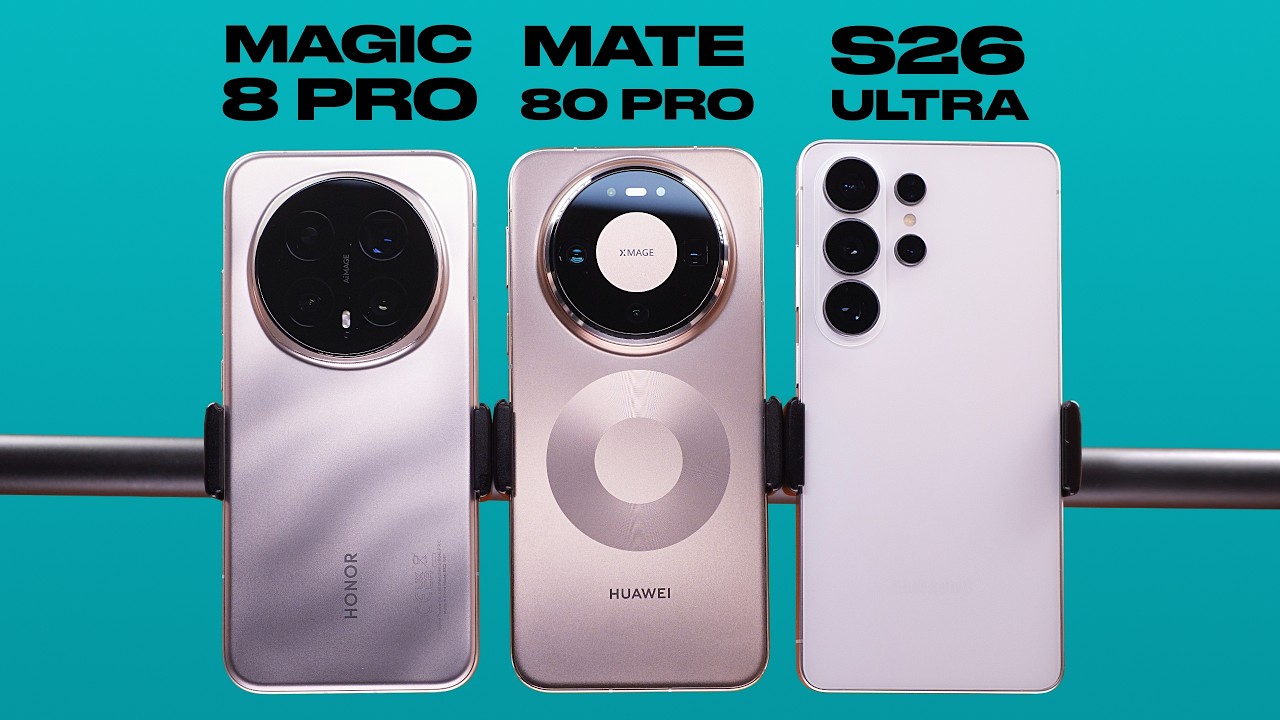 Сравнение Samsung S26 Ultra vs Honor Magic 8 Pro vs Huawei Mate 80 Pro / ОБЗОР / КАМЕРА